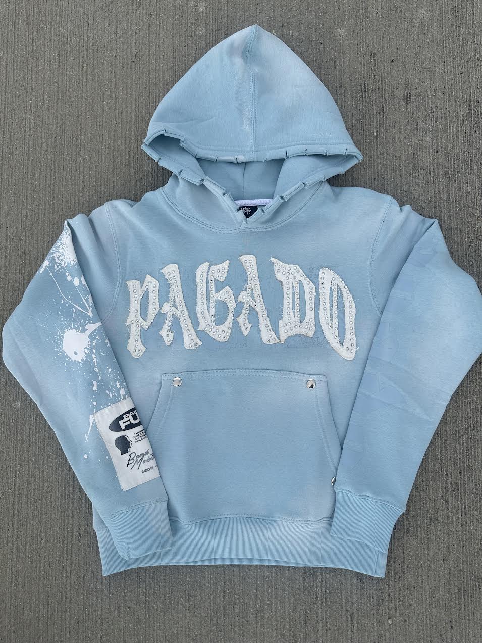 PAGADO Signature Hoodie in Light Blue