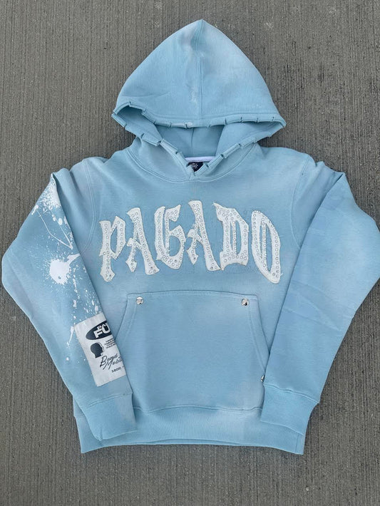 PAGADO Signature Hoodie in Light Blue
