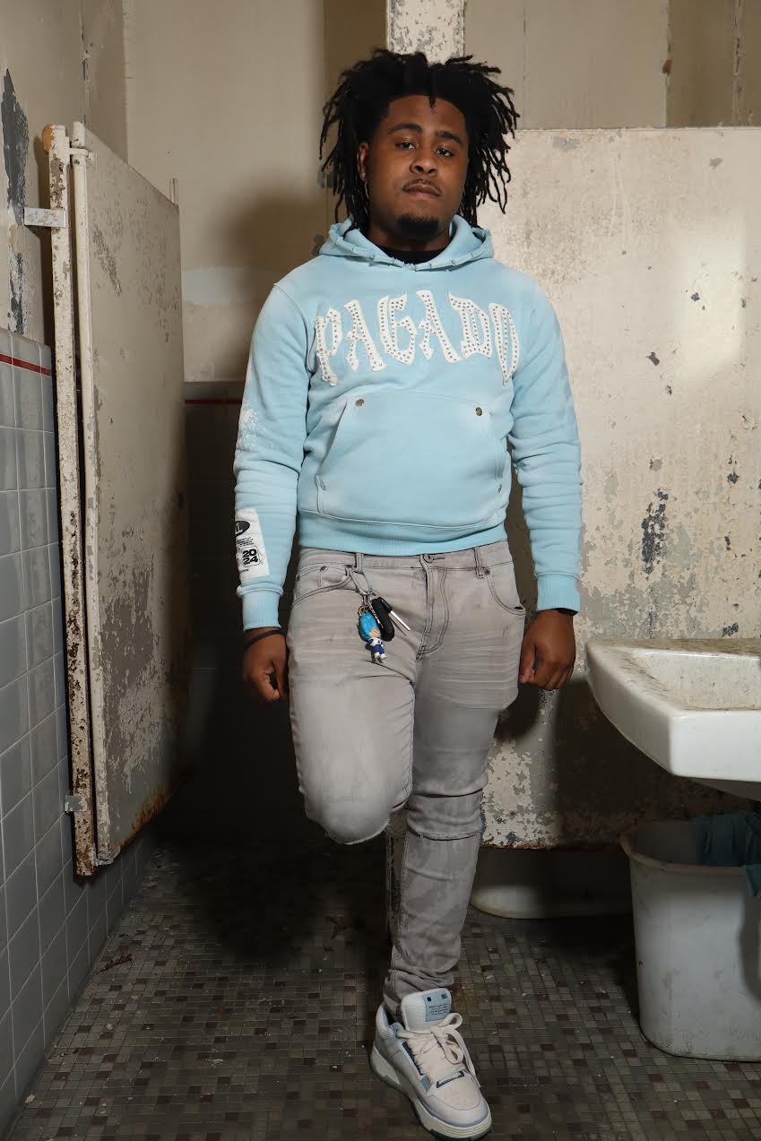 PAGADO Signature Hoodie in Light Blue