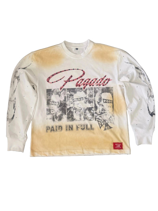 Paid In Full Long Sleeve (White)