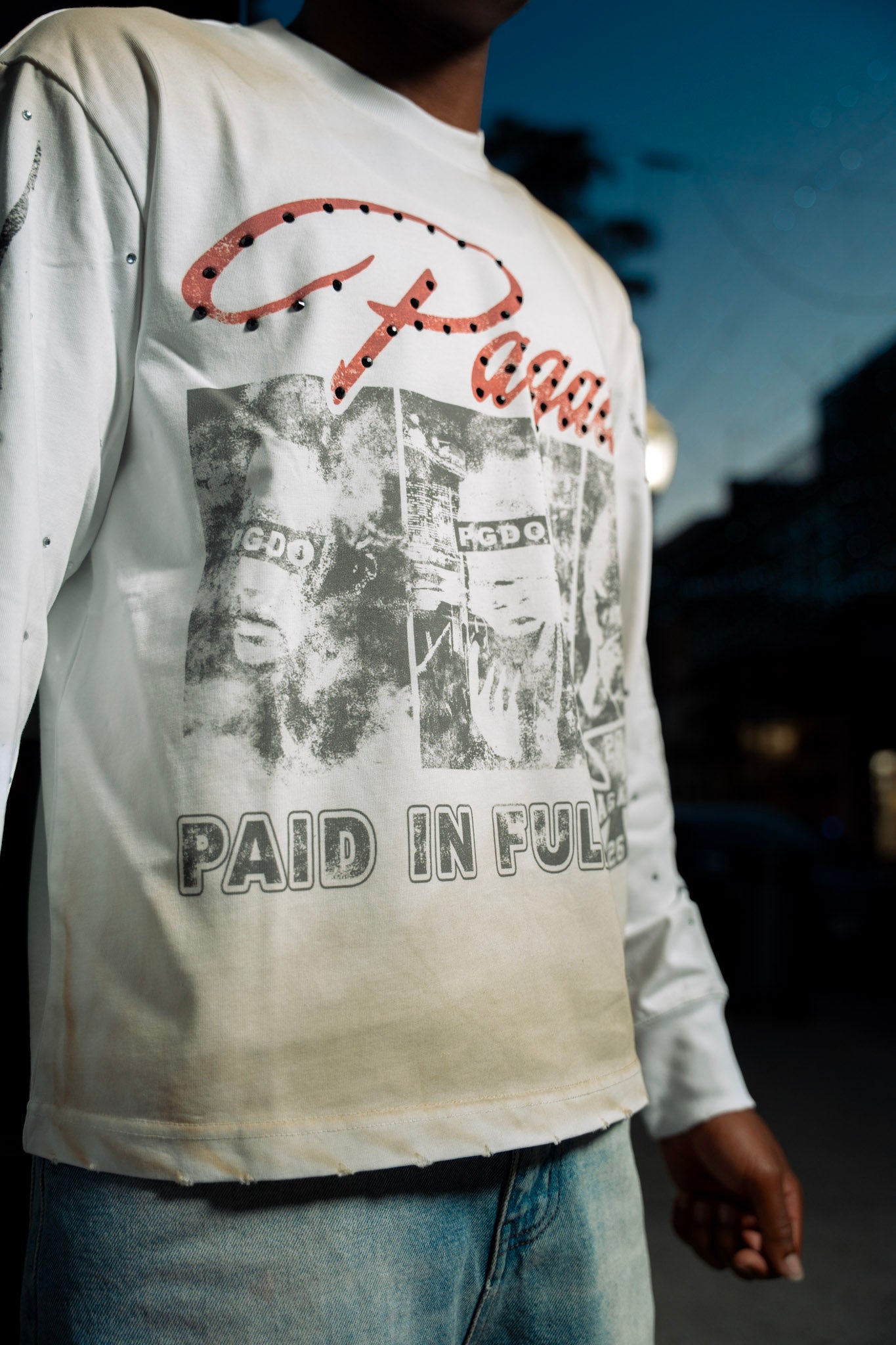 Paid In Full Long Sleeve (White)